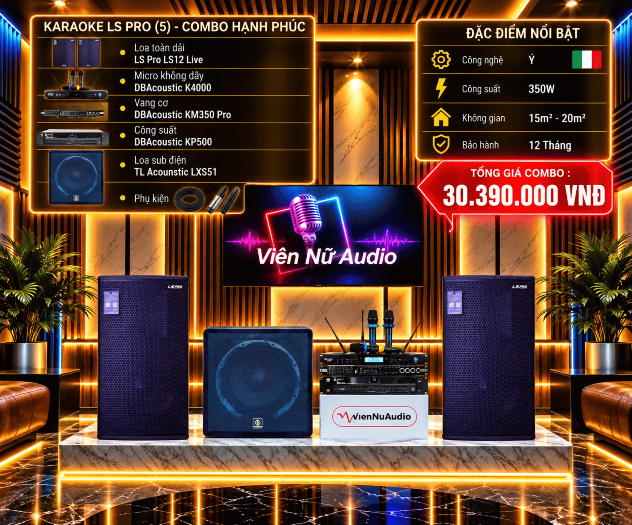 Karaoke LS Pro - Combo Hạnh Phúc