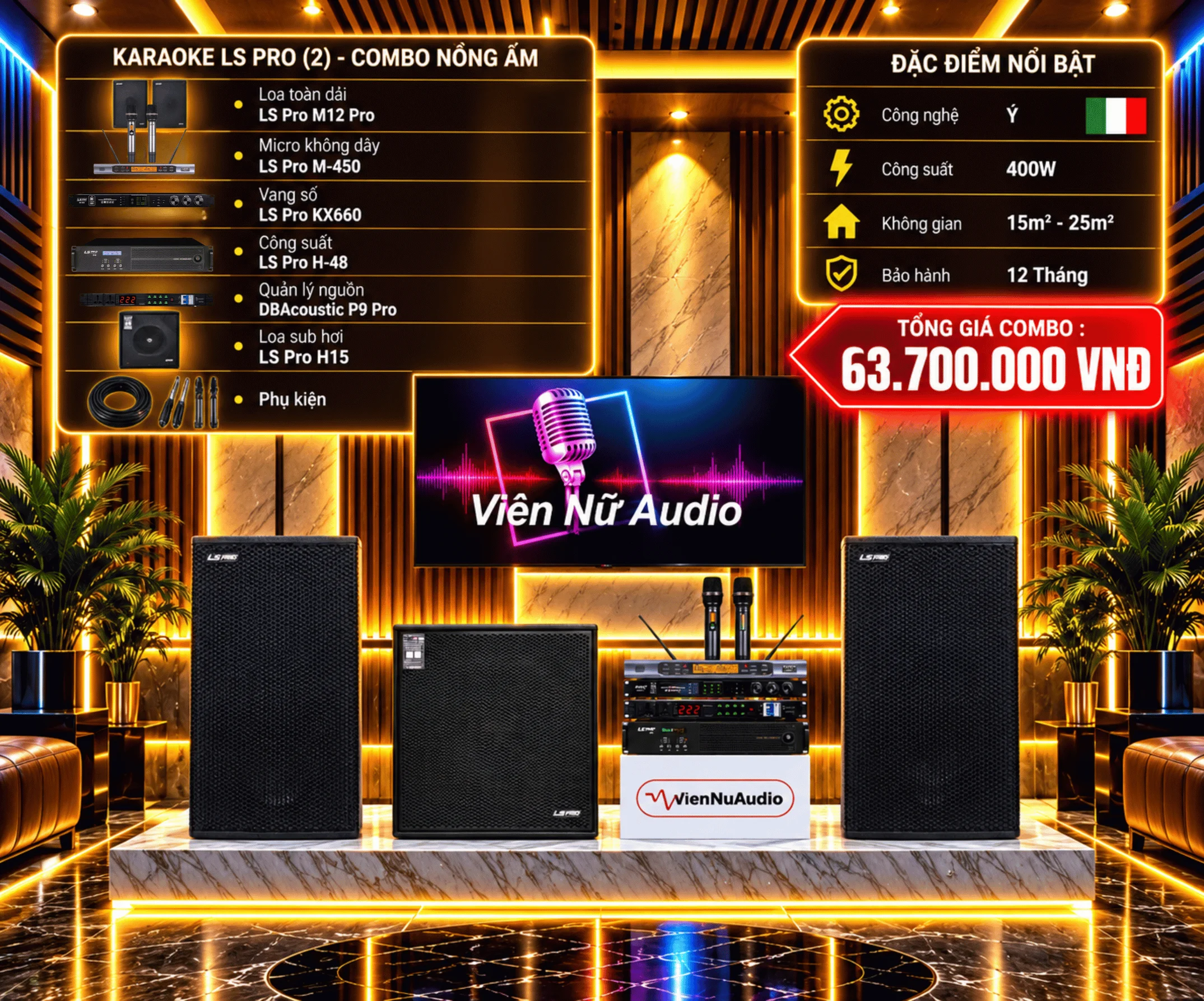 Karaoke LS Pro - Combo Nồng Ấm