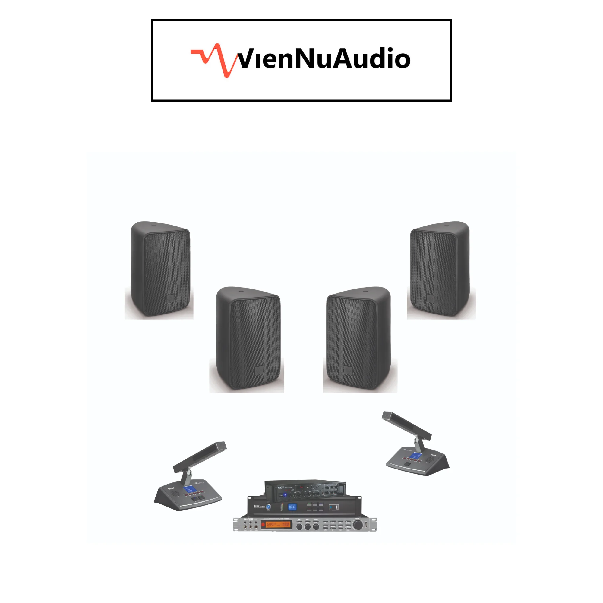 Hệ Thống Âm Thanh Phòng Họp VM 008 ( 12 loa Next + 17 micro NUOXUN)